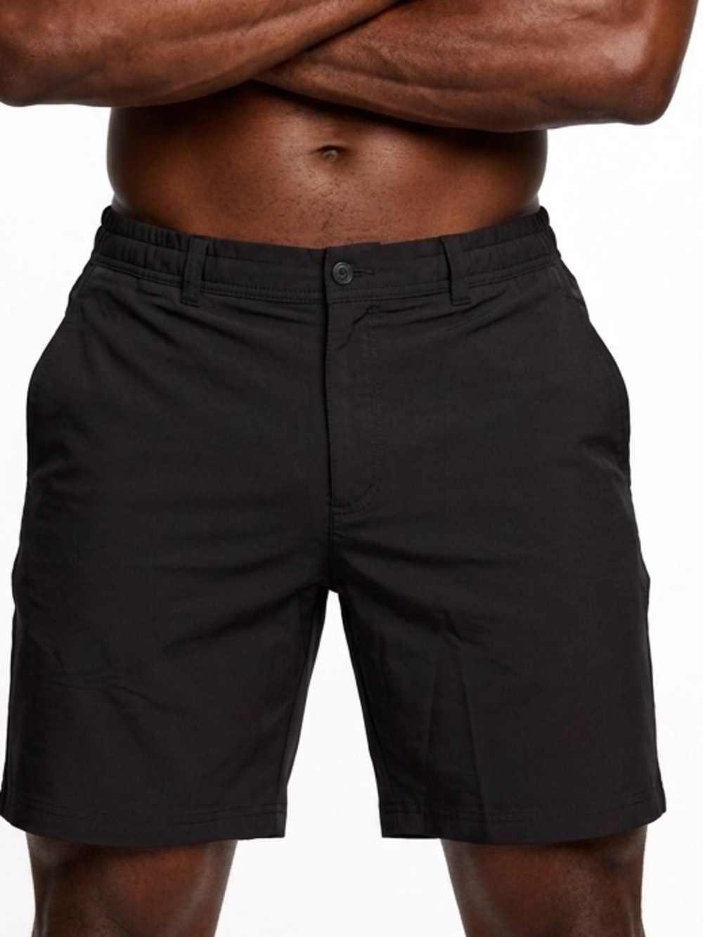 PGA Tour Summer Casual Black Athletic Golf Sporty Athleisure Shorts- 36